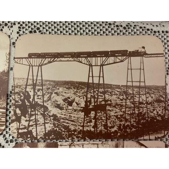 4 Old West Collectors Post Cards Locomotive, Frontier Railroad, Hunters - Picture 3 of 7